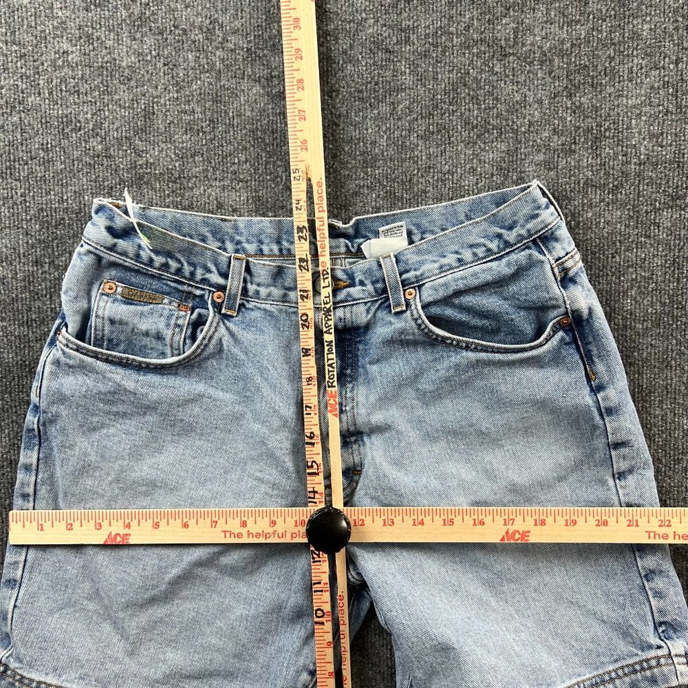 Vintage Calvin Klein Jeans Denim Shorts Adult 13 USA Pockets Blue Womens 32x6 - Picture 12 of 12